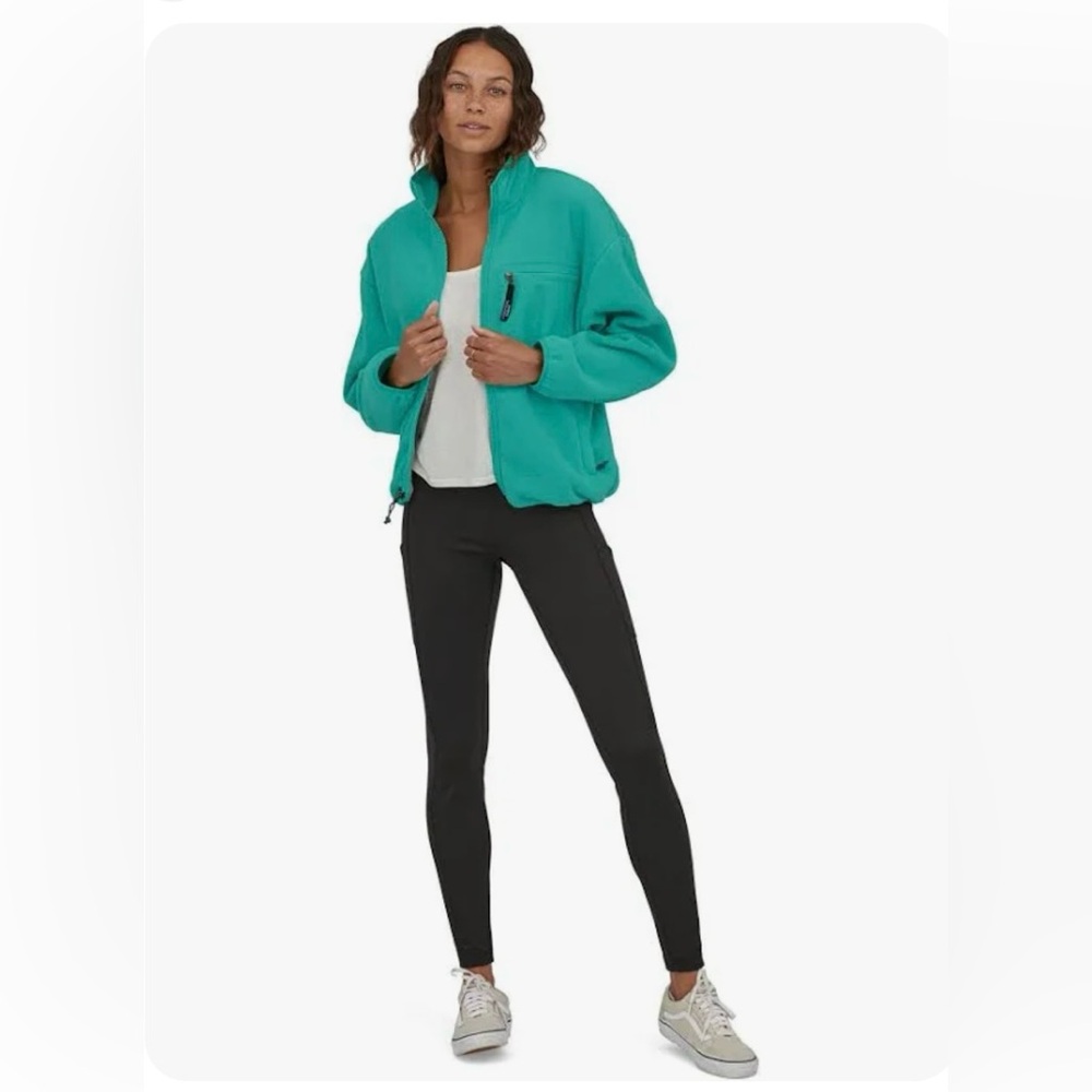 Patagonia Full Zip Medium Synchilla Fleece Jacket in Teal - Picture 4 of 10
